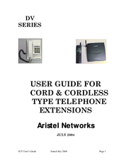 Aristel DV SERIES User Manual