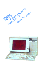 IBM P 75 486 Quick Reference