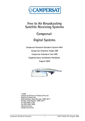 Campersat Satellite system Supplementary Installation Handbook
