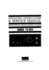 Sansui TU-666 Operating Instructions & Service Manual