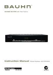 Bauhn AS-PVR500R Instruction Manual