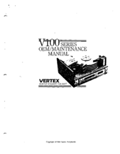 Vertex V100 series Maintenance Manual