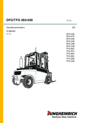 Jungheinrich TFG 690 Operating Instructions Manual