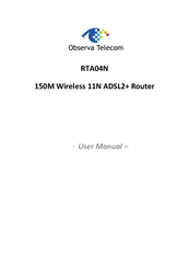 Observa Telecom RTA04N User Manual
