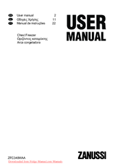 Zanussi ZFC340WAA User Manual