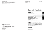 Sony DXF-20W Operating Instructions Manual
