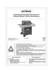 Outback Meteor MT-H4430-3 Assembly And Operating Instructions Manual