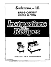 Smokaroma Bar-B-Q Boss AD45 Instructions Manual