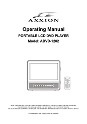 Axxion ADVD-1202 Operating Manual