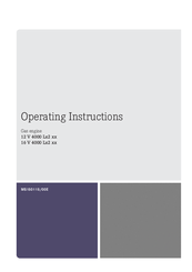 Mtu 12V4000L32FB Operating Instructions Manual