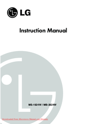 LG MS-1924W Instruction Manual