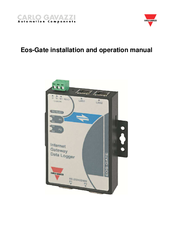 CARLO GAVAZZI Eos-Gate Installation And Operation Manual