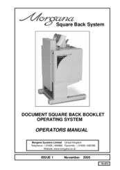 Morgana Automatic Square Back System Operator's Manual