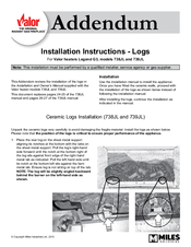 Valor 738JL Installation Instructions