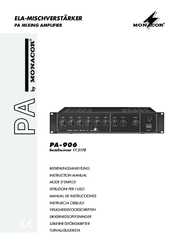 Monacor PA-906 Instruction Manual