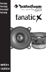Rockford Fosgate Fanatic X FNX1404 Operation & Installation