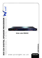 W Audio SCS 224 User Manual