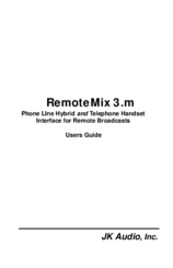 JK Audio RemoteMix 3.m User Manual