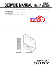 Sony KP-XR432K90 Service Manual