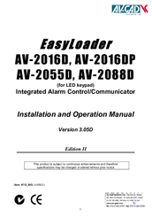 AV-GAD EasyLoader AV-2016DP Installation And Operation Manual