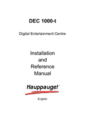Hauppauge DEC 1000-t Installation And Reference Manual