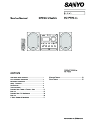 Sanyo DC-PT80 Service Manual