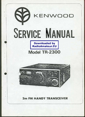 Kenwood TR-2300 Service Manual