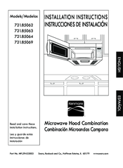 Kenmore 721.85063 Installation Instructions Manual