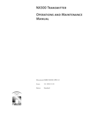 Nautel NX300 Operation And Maintenance Manual