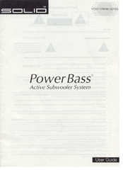 Powerbass Solid Home Cinema Series User Manual