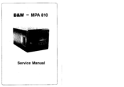 Bowers & Wilkins MPA 810 Service Manual