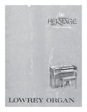 Heritage Lowrey Organ Owner's Manual