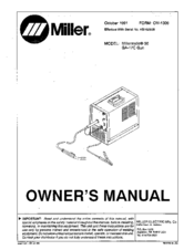 Miller Millermatic 90 GA-17C Gun Owner's Manual