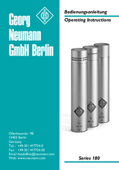 Georg Neymann KM 184 Operating Instructions Manual