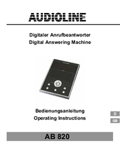 Audioline AB 820 Operating Instructions Manual