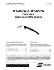 ESAB MT-450W Instruction Manual