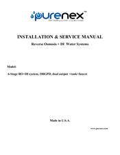 Purenex RD-100 Installation & Service Manual