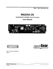 WBS M6205A-3G User Manual