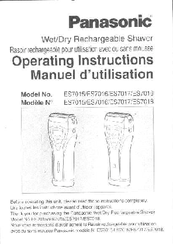 Panasonic ES-7018 Operating Instructions Manual