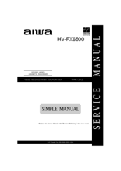 Aiwa HV-FX6500 Service Manual