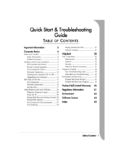 Packard Bell computer Quick Start & Troubleshooting Manual