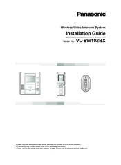 Panasonic VL-SW102BX Installation Manual