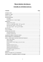 Selectronic Australia WM1200-12V Owner's Manual