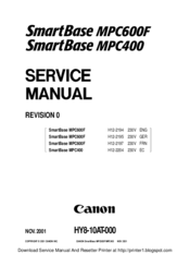 Canon SmartBase MPC600F Service Manual