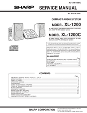 Sharp XL-1200C Service Manual