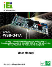IEI Technology WSB-G41A User Manual