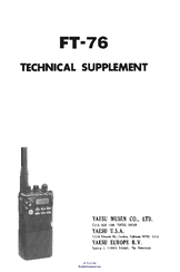 Yaesu FT-76 Technical Supplement