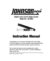 Johnson Level & Tool 40-6065 Instruction Manual
