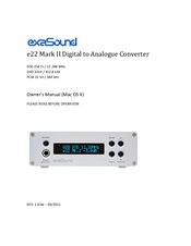 exaSound e22 Mark II Owner's Manual