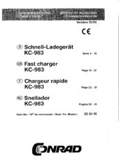 Conrad KC-983 Operating Instructions Manual